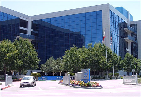 Intel headquarters in Santa Clara, CA.