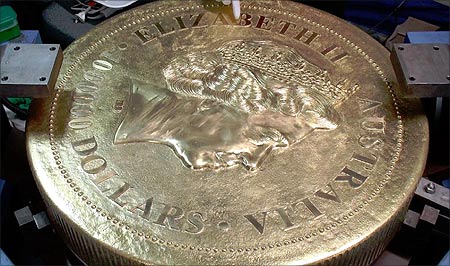 Largest gold coin.