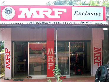 MRF tire outlet.