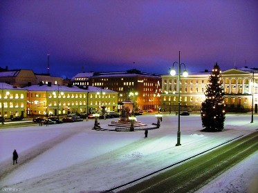 The Senate Square in Helsinki, Finland.