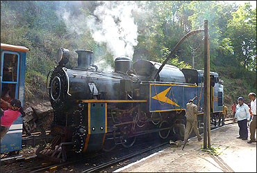 The Nilgiri Mountain Railway, one of the oldest running steam locomotives in India.