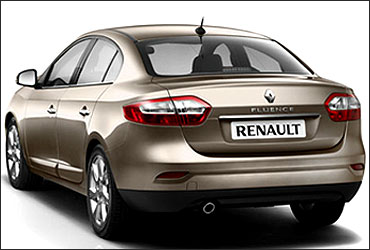 Rear view of Fluence.