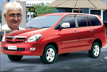 Salman Khursheed owns Mahindra Jeep and Innova.