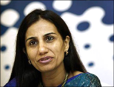 Chanda Kochhar speaks during a summit in Mumbai.