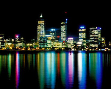 Perth under the lights.