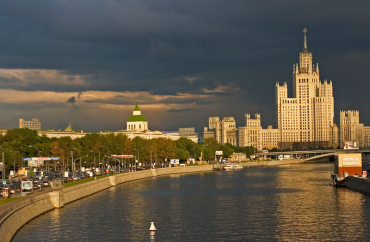 Moscow by the river.