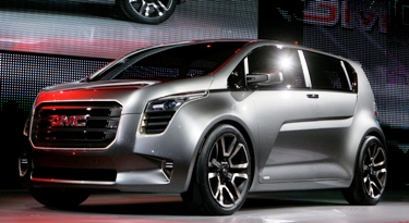 The GMC Granite concept truck is introduced at a press preview in Detroit.