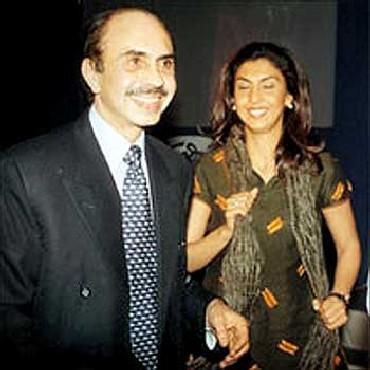 Adi Godrej with his daughter Tanya Dubash