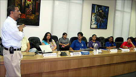 A session with students.
