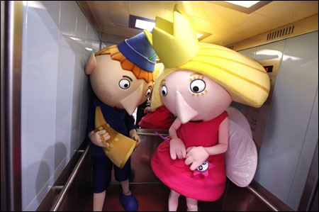 Characters of toys 'Ben and Holly'.