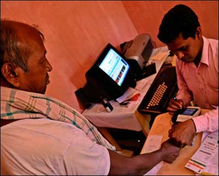 Charka Pahan, a farm worker from Ratu's Tarup village, is unable to receive MNREGA payments through the Aadhaar-enabled Micro ATM as his fingerprints cannot be authenticated by the biometric scanner.