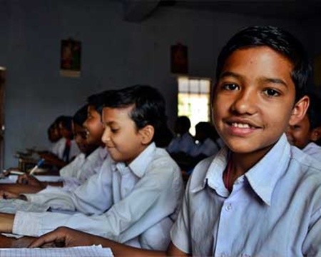 Children for a government school in Seraikela-Kharsawan District, many of whom are likely to become Aadhaar beneficiaries soon.