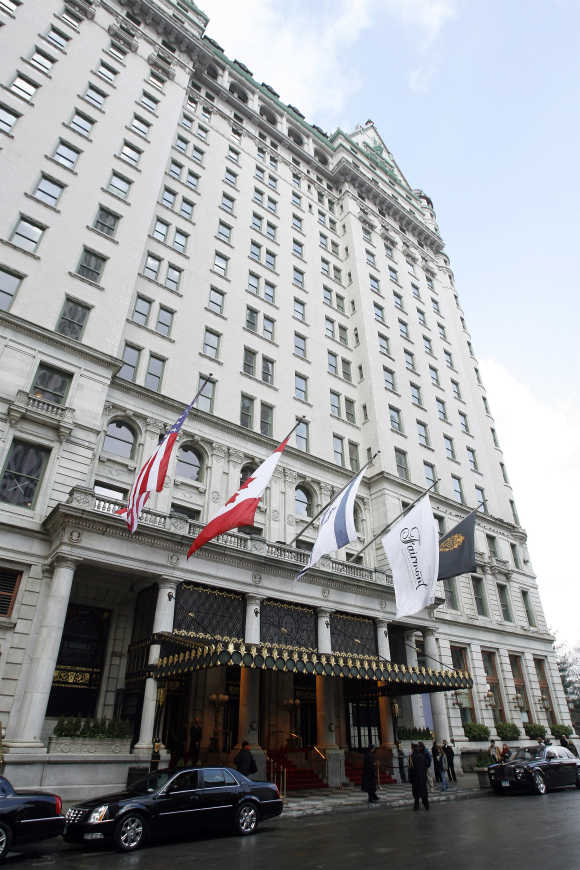 The Plaza Hotel in New York.