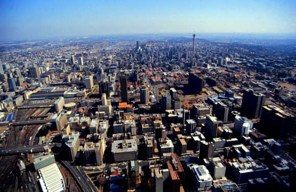 A general view of Johannesburg.