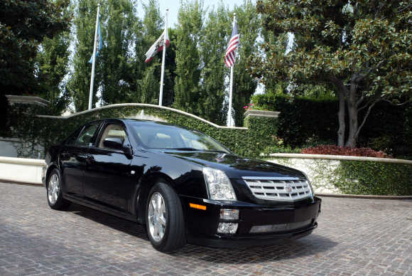 A view of the Cadillac STS.