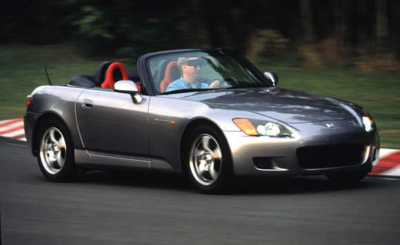 The Honda S2000 roadster makes its worldwide debut at the Los Angeles Auto Show in Los Angeles.