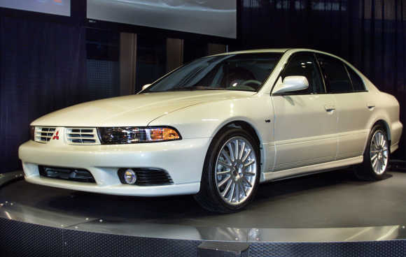 The restyled 2002 Mitsubishi Galant is introduced at the 100th Chicago Auto Show, in Chicago.
