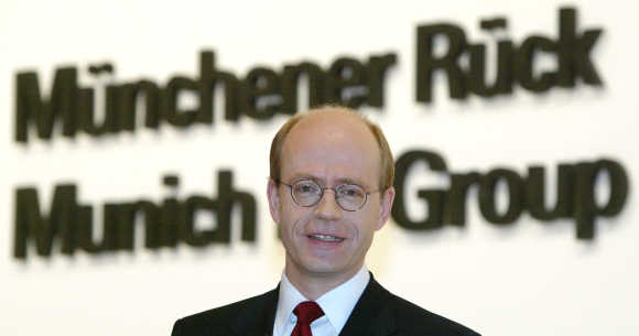 Nikolaus von Bomhard, CEO, Munich Re, attends the company