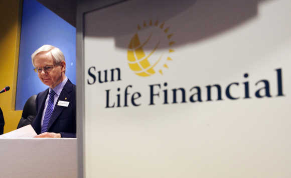 Donald Stewart, CEO, Sun Life Financial Inc, at the annual general meeting for shareholders in Toronto.
