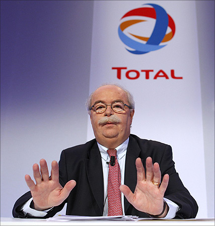 French oil company Total CEO Christophe de Margerie.
