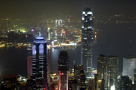Hong Kong's financial district.
