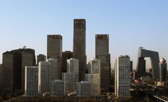 A general view of Beijing Central Business District.