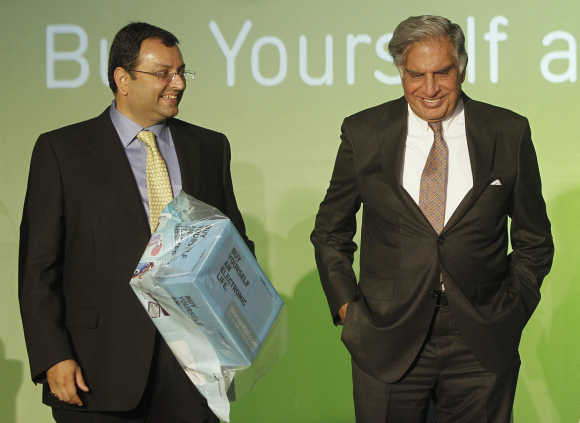 Tata Group Chairman Ratan Tata and Deputy Chairman Cyrus Mistry.