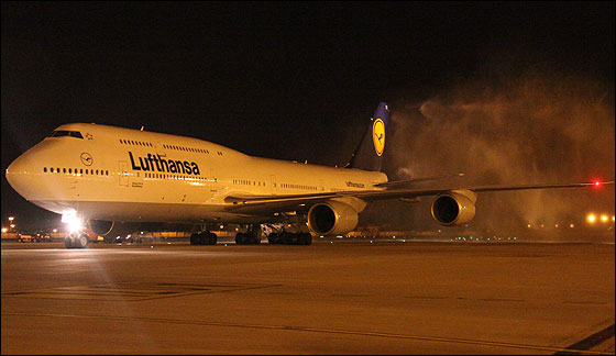 Lufthansa flies world's newest aircraft to India