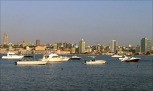 Bay of Luanda (view from Luanda Island), Angola.