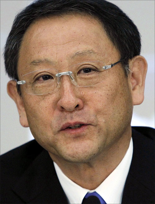 Toyota Motor Corp President Akio Toyoda.