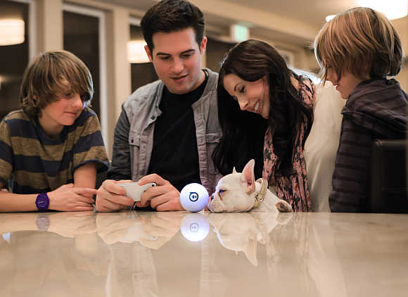 Sphero is a little robot ball that can be controlled with phone.
