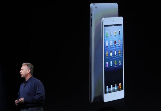 Apple senior vice president of worldwide marketing Philip Schiller introduces the new iPad mini
