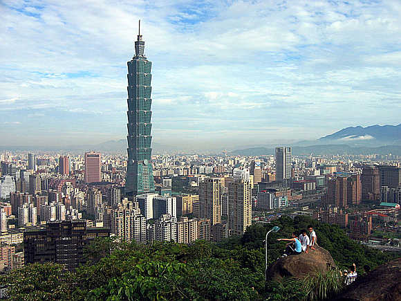 Taipei 101 in Taiwan.