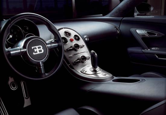 Interiors of Bugatti Veyron 16.4