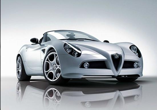 Alfa Romeo 8C Spider, a brand owned by Fiat