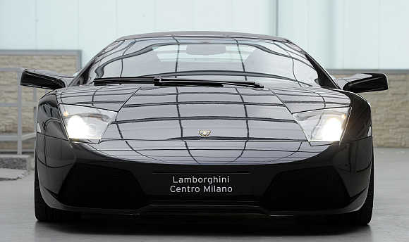 Lamborghini Murcielago car in Milan.