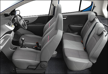 Front and back seats of A-Star.
