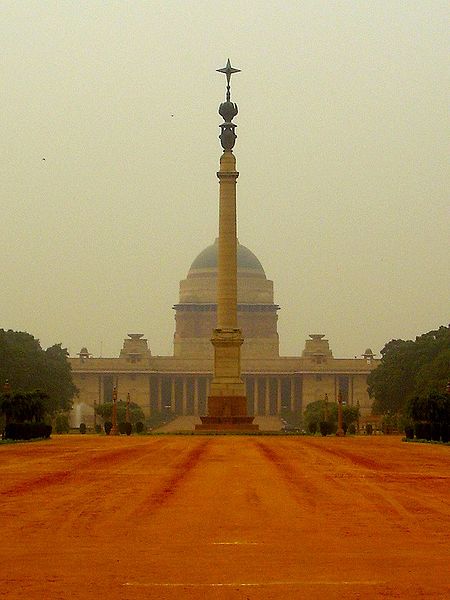 A view of the President's House in New Delhi.