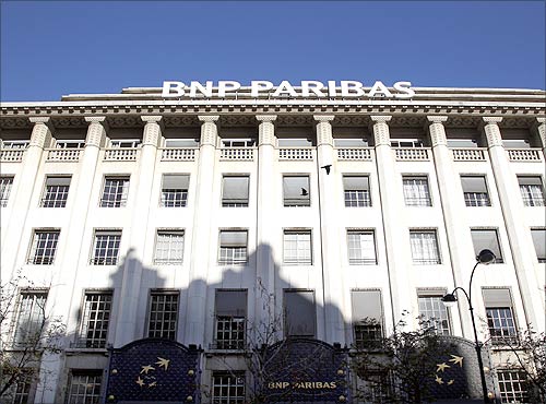 BNP Paribas bank headquarters.
