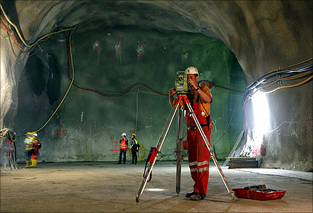 Gotthard Base Tunnel.