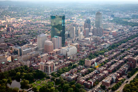 The United States has 412 billionaires. A view of Boston.