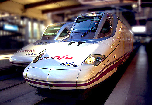 High-speed train, Spain.