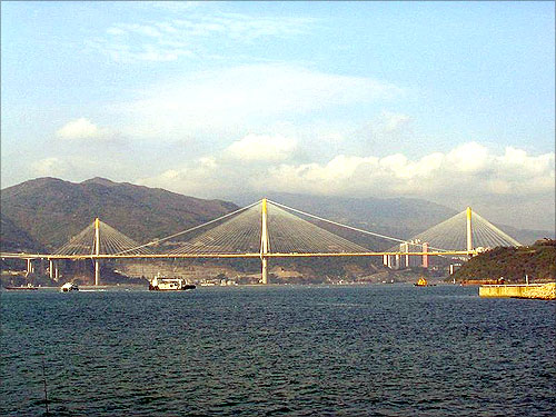 Ting Kau Bridge.
