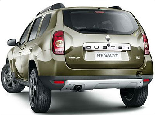 Rear view of Duster.