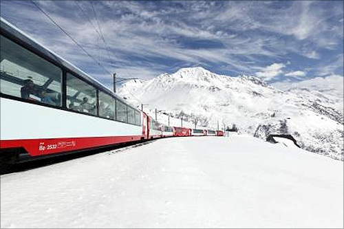 Onboard the stunning Glacier Express