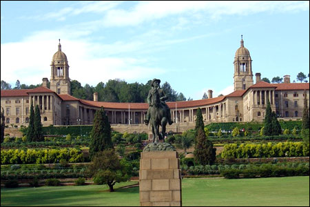 The Union Buildings, seat of South Africa's government.