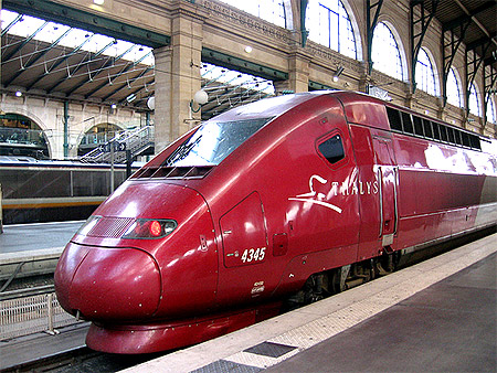 Thalys train to Paris.