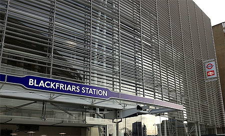 Blackfriars Train Station.
