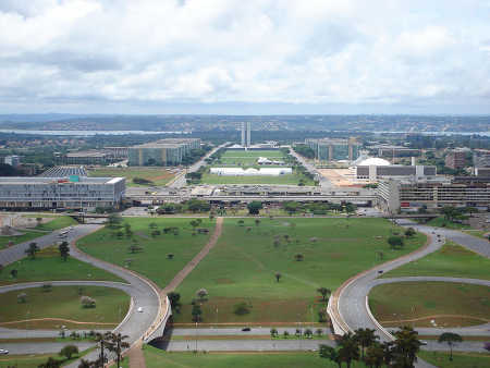 Brazil is at number 10. A view of Brasilia.