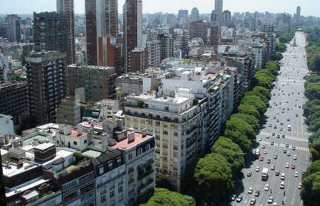 Argentina is at number 26. A view of Buenos Aires.